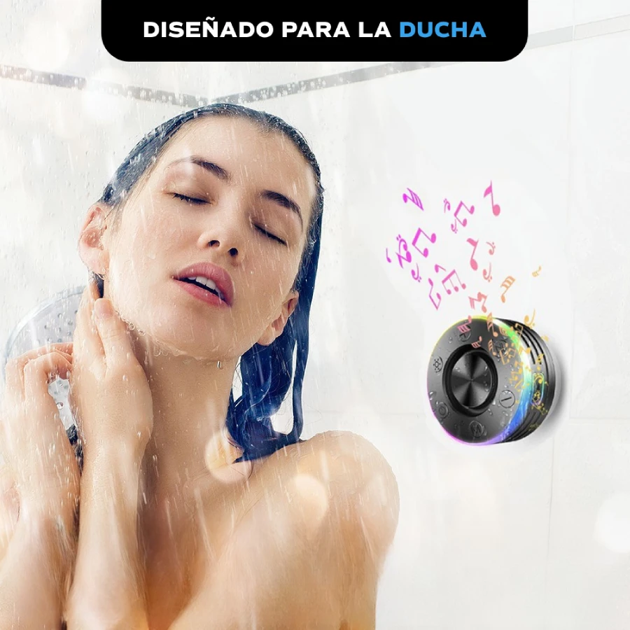 altavoz bluetooth ducha resistente al agua